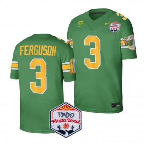 Oregon Ducks Terrance Ferguson 2024 Fiesta Bowl #3 Green College Football Playoff Jersey Men's
