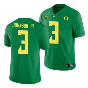 Oregon Ducks Johnny Johnson III #3 Jersey College Football Game Jersey - Green