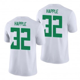 Oregon Ducks Jordan Happle #32 Jersey Game College Football Jersey - White