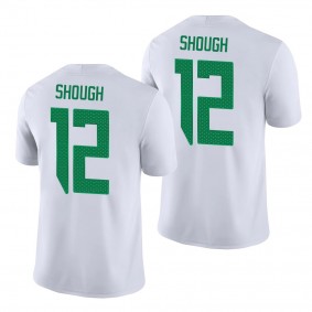 Oregon Ducks Tyler Shough #12 Jersey Game College Football Jersey - White